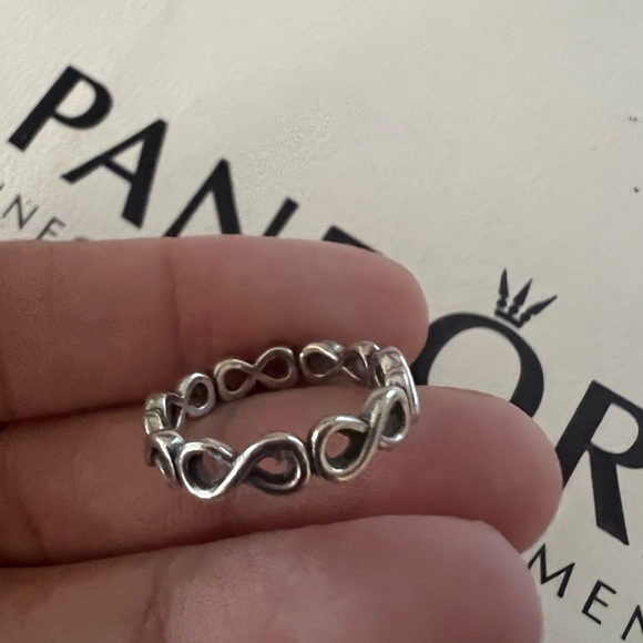 PANDORA “Infinity Band” Ring S925 - Picture 6 of 9